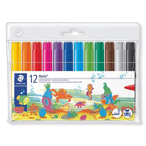 Staedtler Tuschpennor | Staedtler Noris 340 Jumbo | 12st 340WP12 209520 - 1