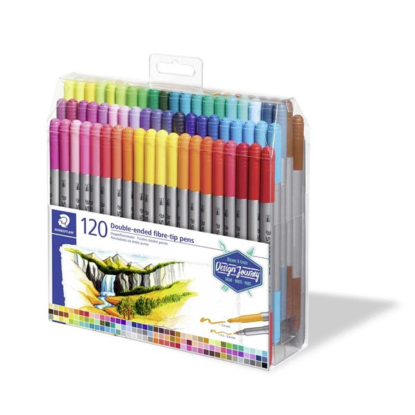 Staedtler Tuschpennor med dubbel spets | Staedtler 3200 | 120st 3200TB120 209519 - 2