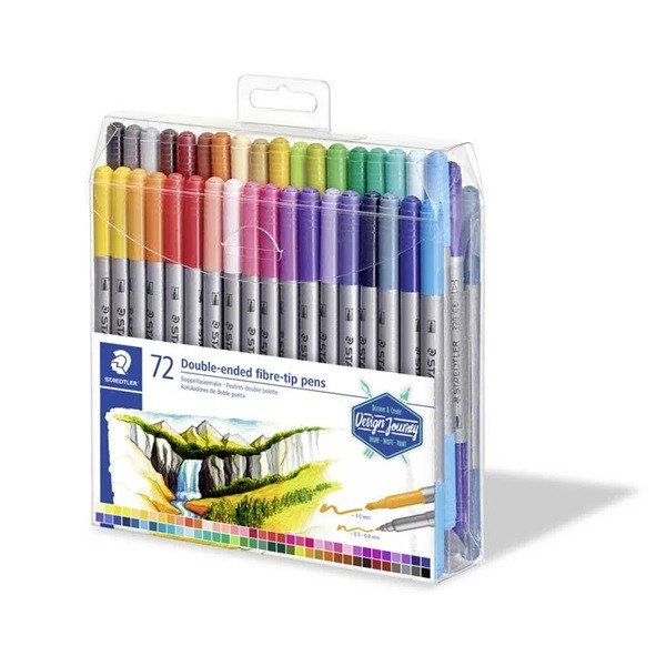 Staedtler Tuschpennor med dubbel spets | Staedtler 3200 | 72st 3200TB72 209518 - 2