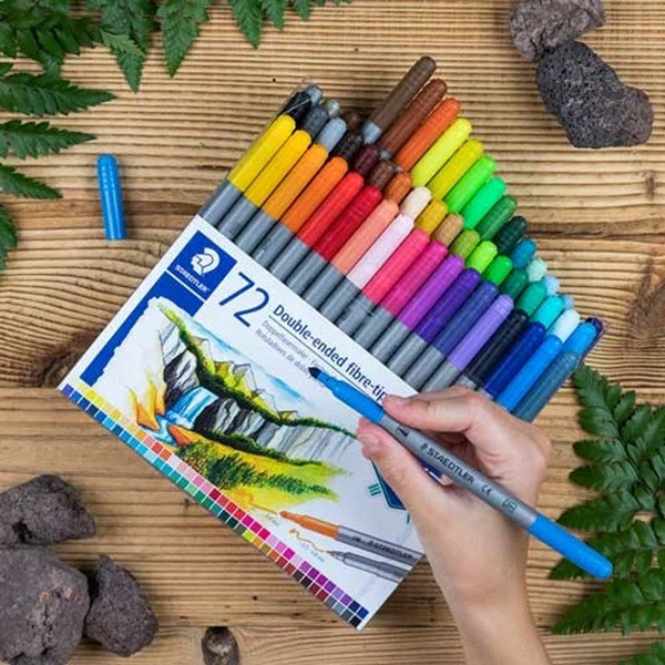 Staedtler Tuschpennor med dubbel spets | Staedtler 3200 | 72st 3200TB72 209518 - 4