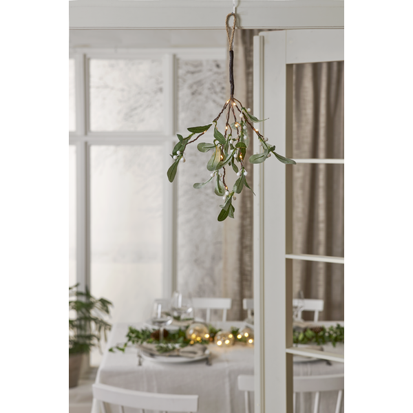 Dekorationskvist Mistel | 20cm [Star Trading] 361694 - 3