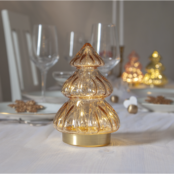 Glasdekoration Abete | beige [Star Trading] 501843 - 2