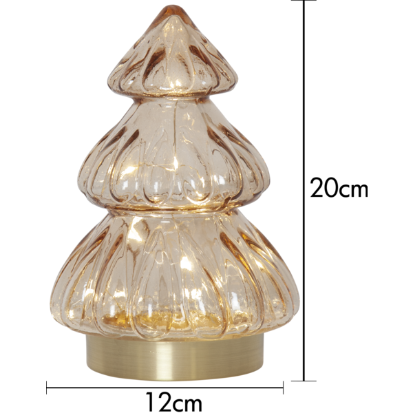 Glasdekoration Abete | beige [Star Trading] 501843 - 4