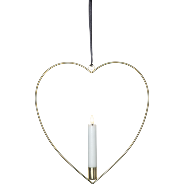 Inomhusdekoration Flamme Heart Hängande | mässing [Star Trading] 362091 - 1