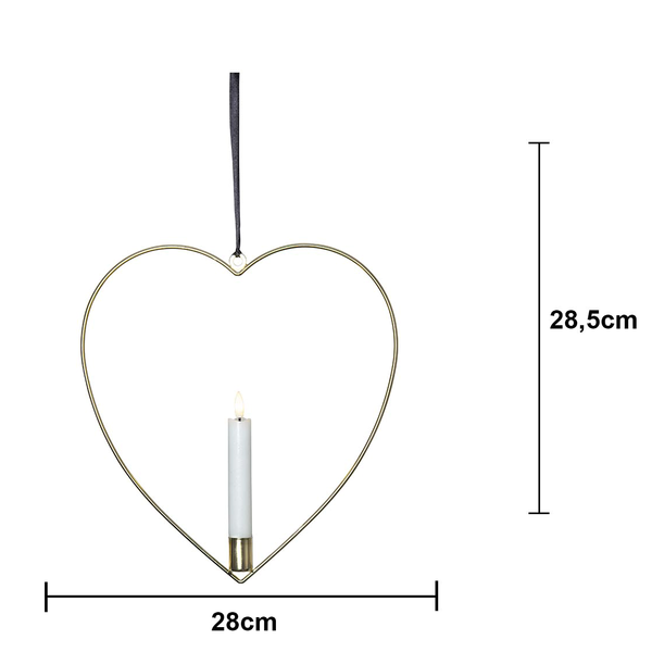 Inomhusdekoration Flamme Heart Hängande | mässing [Star Trading] 362091 - 4