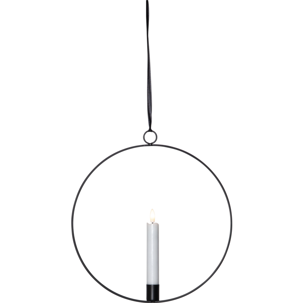 Inomhusdekoration Flamme Ring Hängande | svart [Star Trading] 361260 - 1