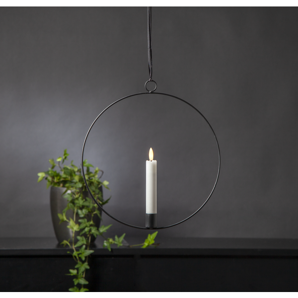 Inomhusdekoration Flamme Ring Hängande | svart [Star Trading] 361260 - 5