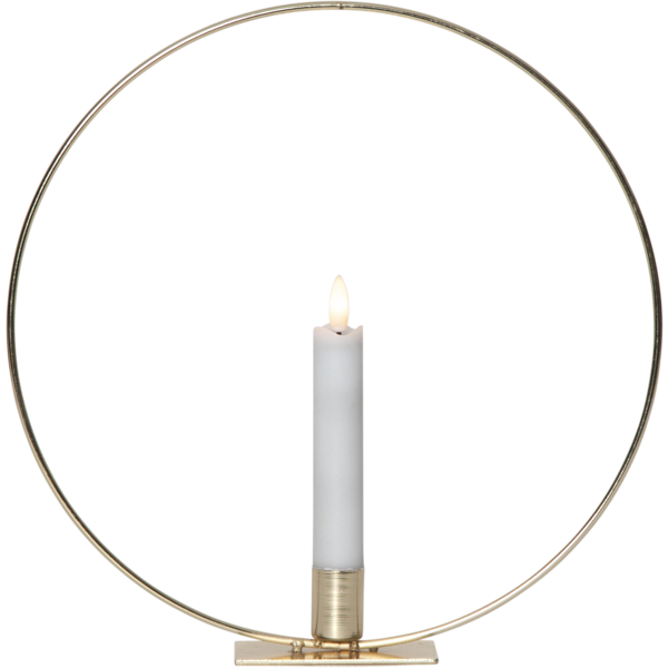 Inomhusdekoration Flamme Ring Stående | Mässing [Star Trading] 501722 - 1