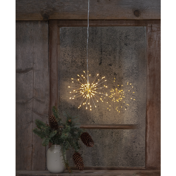 Inomhusdekoration Fyrverkeri | 16cm | silver [Star Trading] 501829 - 3