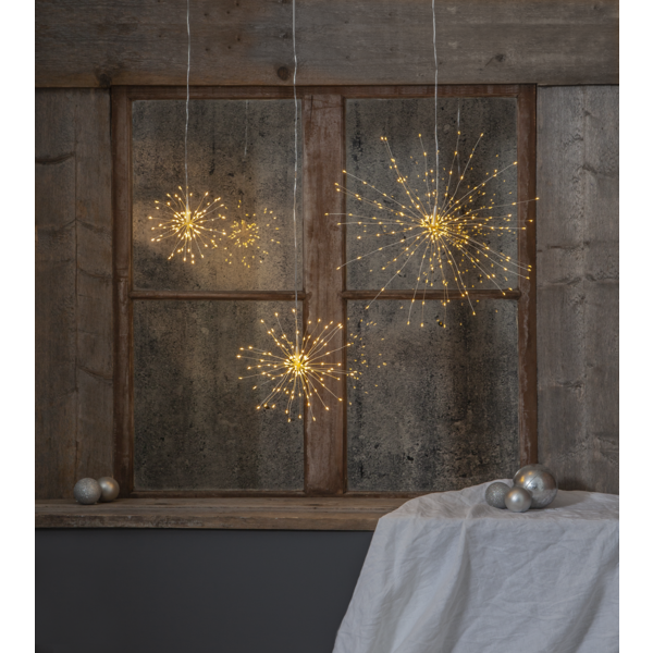 Inomhusdekoration Fyrverkeri | 26cm | silver [Star Trading] 501830 - 3