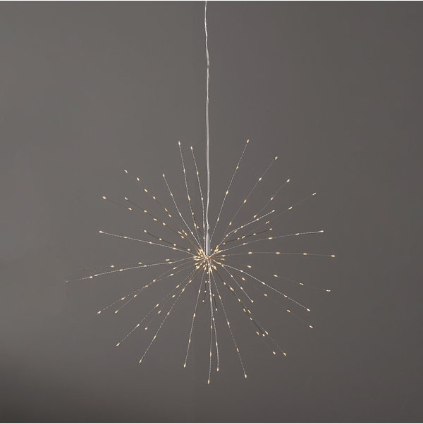Inomhusdekoration Fyrverkeri | 45cm | silver [Star Trading] 501831 - 2