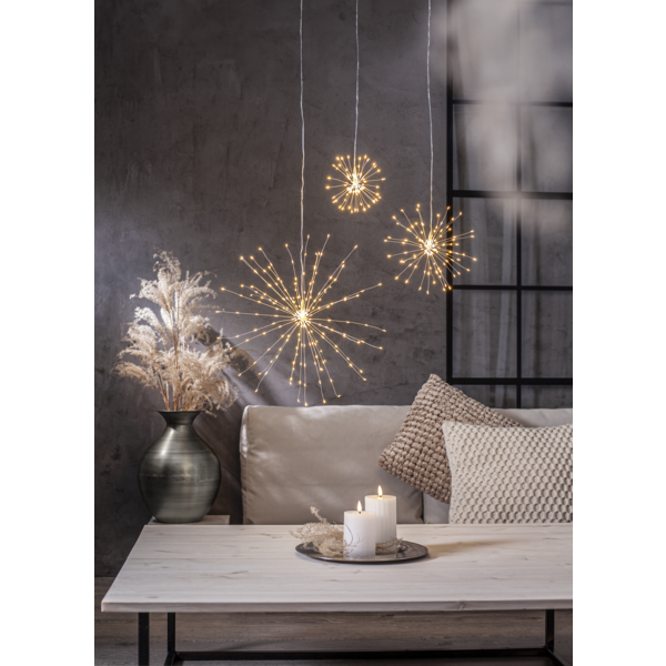 Inomhusdekoration Fyrverkeri | 45cm | silver [Star Trading] 501831 - 4