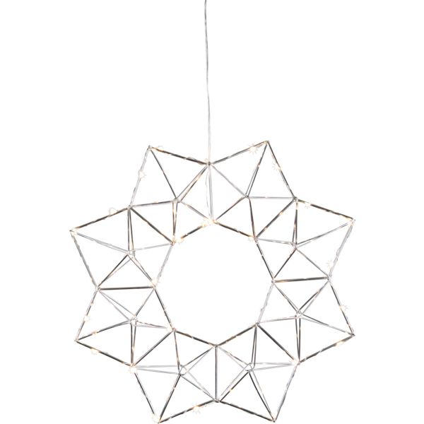 Inomhusdekoration Krans Edge | silver [Star Trading] 501837 - 1