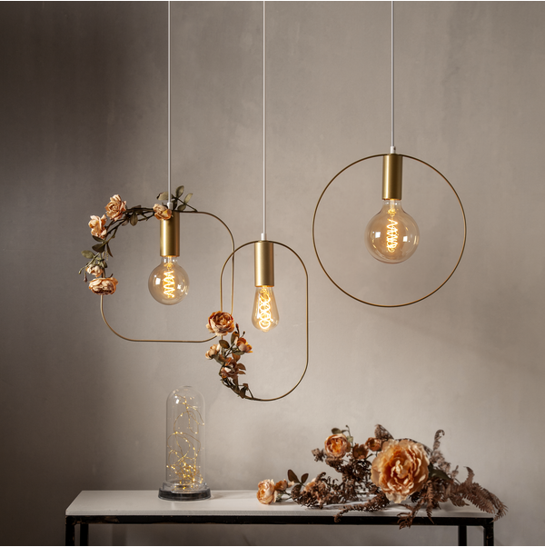 Inomhusdekoration Shape Hängande | 30x30cm | guld [Star Trading] 501725 - 2