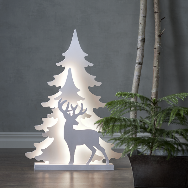 Juldekoration Grandy | 50x70cm | vit [Star Trading] 501865 - 2