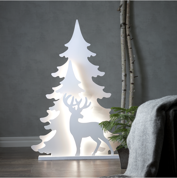 Juldekoration Grandy | 77x110cm | vit [Star Trading] 501864 - 2