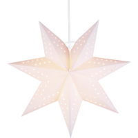 Julstjärna av papper | 34cm | vit [Star Trading] 361359
