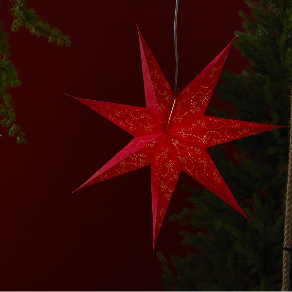 Julstjärna av papper | 63cm | röd [Star Trading] 361364 - 2