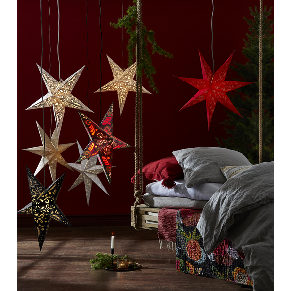 Julstjärna av papper | 63cm | röd [Star Trading] 361364 - 4