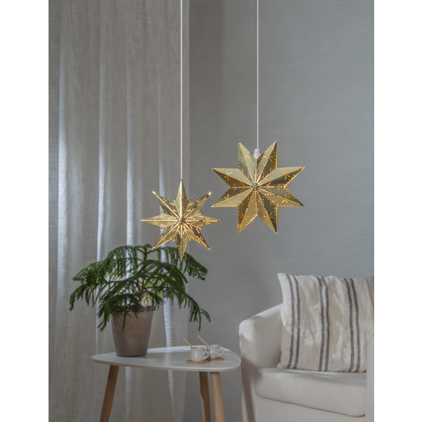 Julstjärna hängande (mässing) 28cm | [Star Trading] 361358 - 6