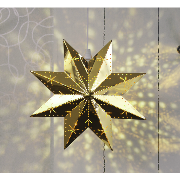 Julstjärna hängande (mässing) 28cm | [Star Trading] 361358 - 1