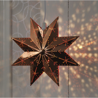 Julstjärna hängande (metall) 28cm | Classic koppar [Star Trading] 502435