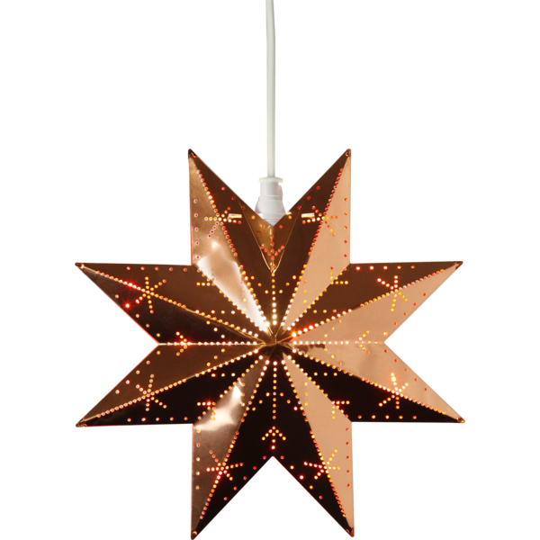 Julstjärna hängande (metall) 28cm | Classic koppar [Star Trading] 502435 - 2