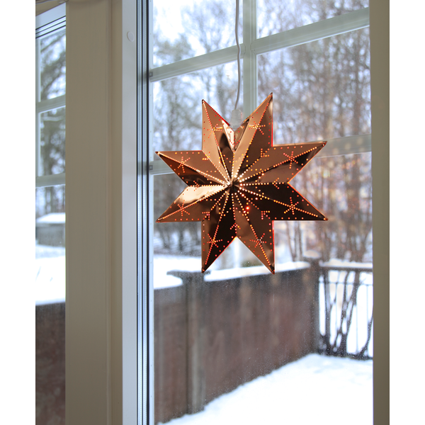 Julstjärna hängande (metall) 28cm | Classic koppar [Star Trading] 502435 - 4