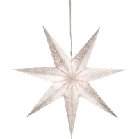 Julstjärna hängande (papper) 60cm | Antique vit [Star Trading] 501856