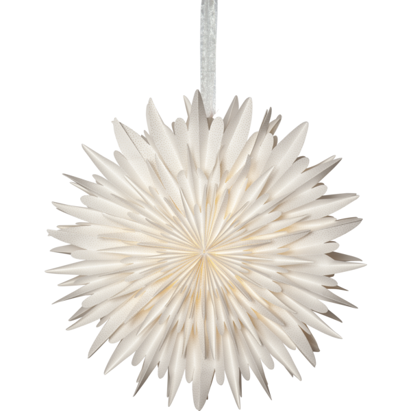 Julstjärna hängande (papper) 60cm | Winter vit [Star Trading] 501852 - 2