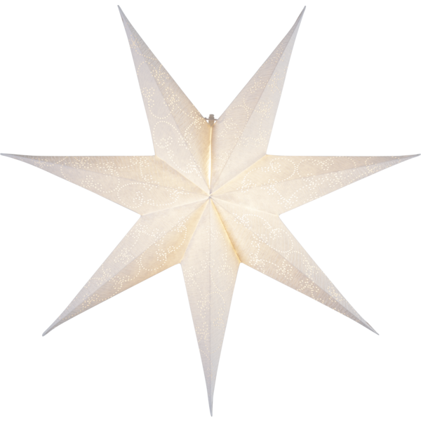 Julstjärna hängande (papper) 63cm | Decorus Vit [Star Trading] 500686 - 1
