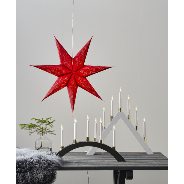 Julstjärna hängande (papper) 63cm | röd [Star Trading] 361364 - 5