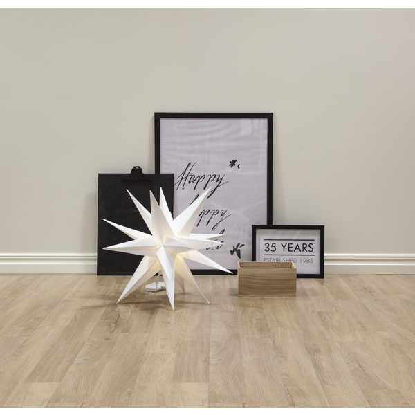 Julstjärna hängande (utomhusbruk) Alice 57cm | vit [Star Trading] 361371 - 4