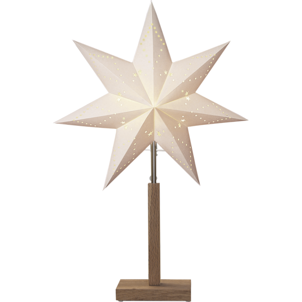 Julstjärna på fot | 55cm | vit [Star Trading] 361360 - 1