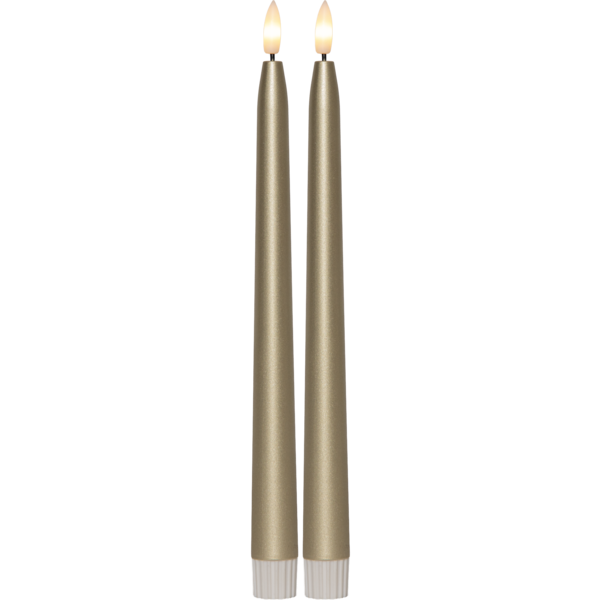 LED Antikljus Flamme | 28cm | Guld [Star Trading] 2st SE300000 - 1