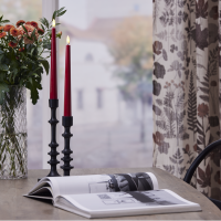 LED Antikljus Flamme Candy | 26cm | röd [Star Trading] 2st 502322