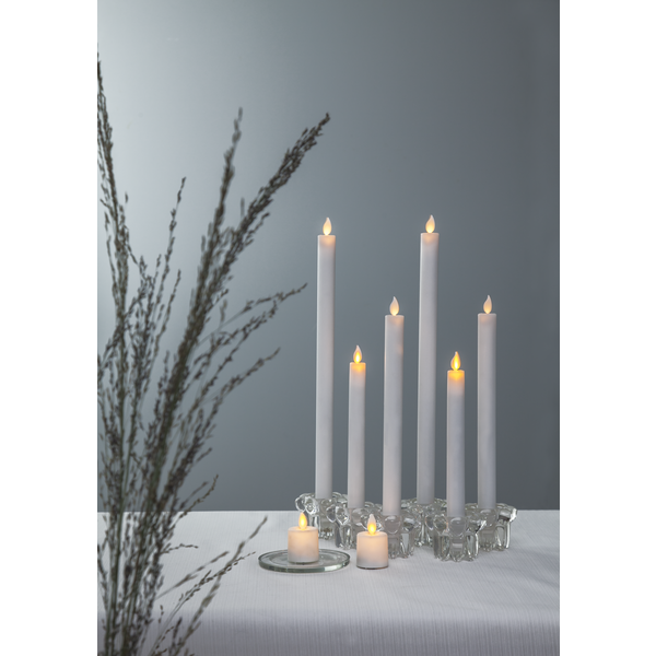 LED Antikljus M-Twinkle | 24cm | vit [Star Trading] 2st 361221 - 3