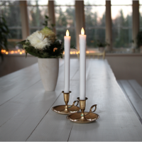 LED Antikljus Presse | 25cm | vit [Star Trading] 2st 361222