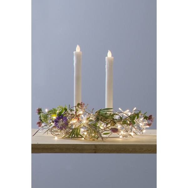 LED Antikljus Presse | 25cm | vit [Star Trading] 2st 361222 - 4