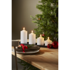 LED Blockljus Flamme | 	Ø7,5cm x 12cm | vit [Star Trading] 361228 - 4