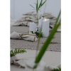 LED Blockljus Flamme | 	Ø7,5cm x 15cm | vit [Star Trading] 500696 - 2