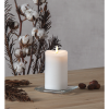 LED Blockljus Flamme | Ø7.5cm | vit [Star Trading] 361225 - 2