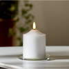 LED Blockljus Flamme | 12cm | vit [Star Trading] 361228 - 3