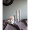 LED Blockljus Flamme | 14cm | vit [Star Trading] 361225 - 3