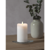 LED Blockljus Flamme | 14cm | vit [Star Trading] 361225 - 5