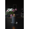 LED Blockljus Flamme | 15cm | svart [Star Trading] 361409 - 2