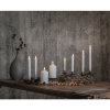 LED Blockljus Flamme | 15cm | vit (vax) [Star Trading] 361229 - 2