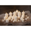 LED Blockljus Flamme | 15cm | vit (vax) [Star Trading] 361229 - 4