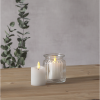 LED Blockljus Flamme | 7.5cm | vit 2st [Star Trading] 361224 - 5
