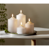 LED Blockljus Flamme | 9.5cm | vit [Star Trading] 361227 - 4